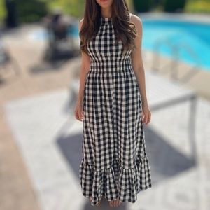 A NEW DAY smocked check dress